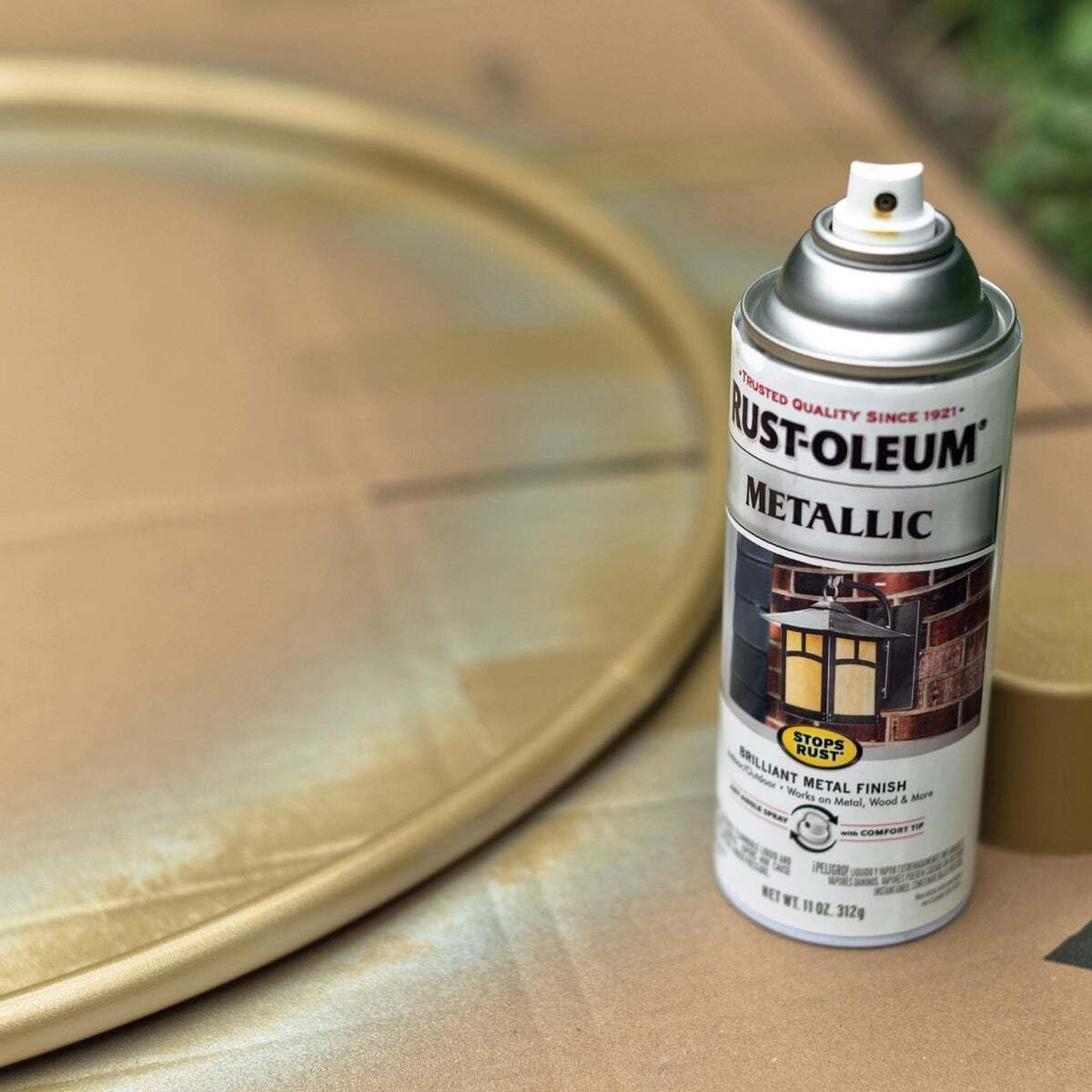 286524 Stops Rust Metallic Spray Paint, Warm Gold,11 Ounce Pack of 1