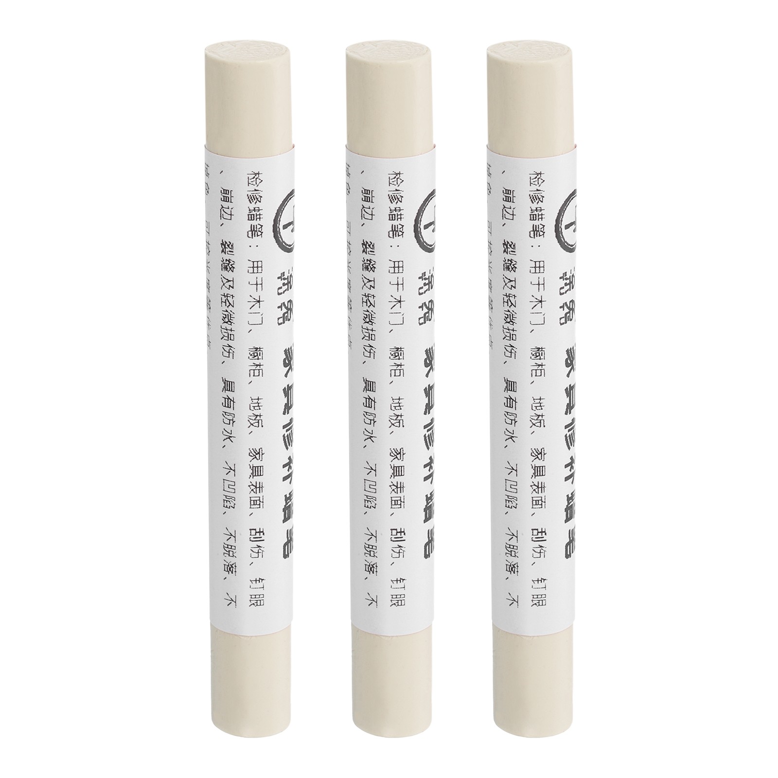 Furniture Repair Crayons Wax Filler Stick, 3Pcs Gray White
