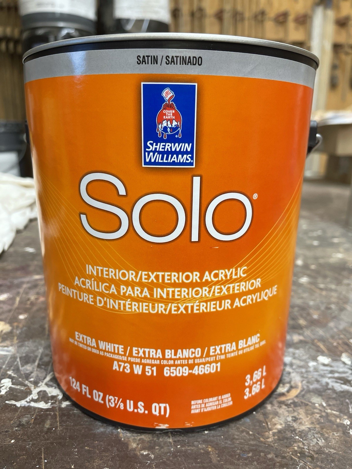 Sherwin Williams Solo Interior/Exterior Acrylic Paint/ Satin / Custom Taupe