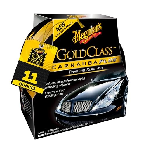 Meguiar’s Gold Class Carnauba Plus Premium Car Wax Paste for Diy Cars