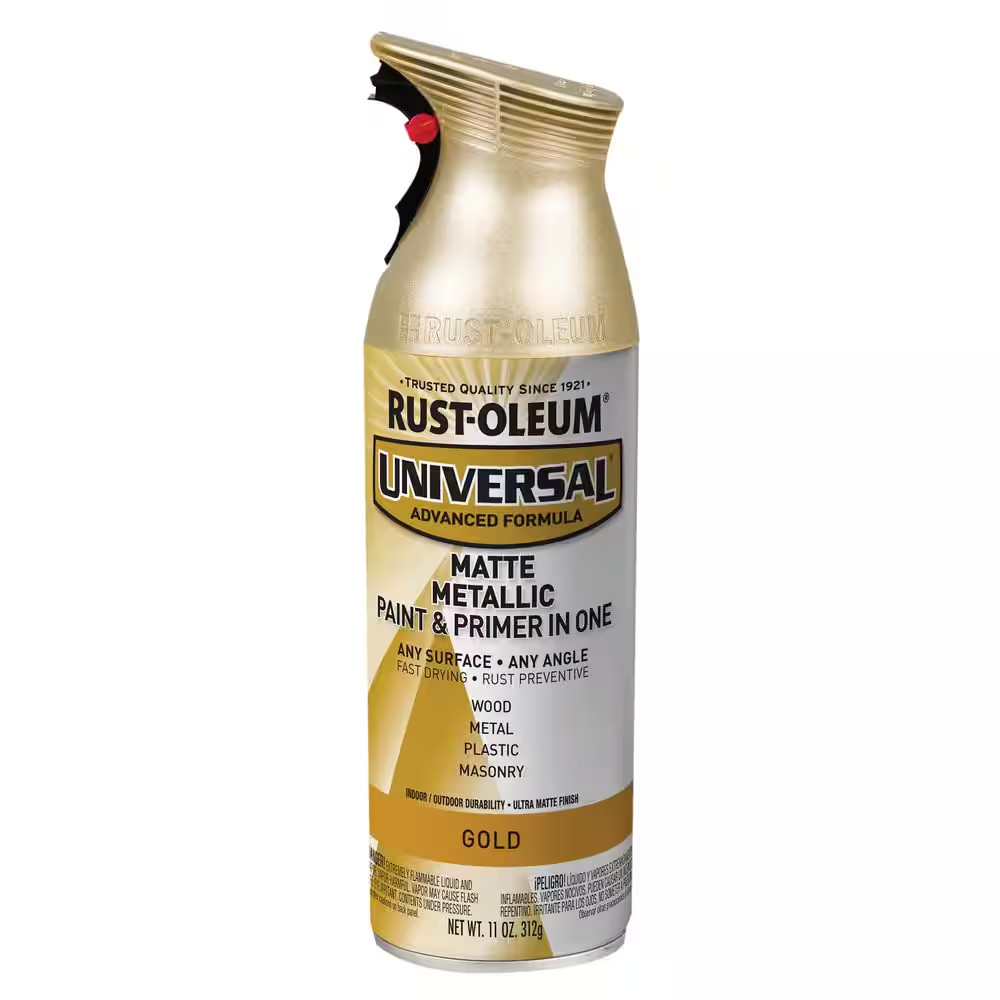 11 Oz. All Surface Metallic Matte Gold Spray Paint and Primer in One (Case of 6)