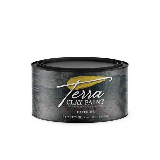 Dixie Belle Terra Clay Paint 16 oz. Non-Toxic Daffodil Free Shipping