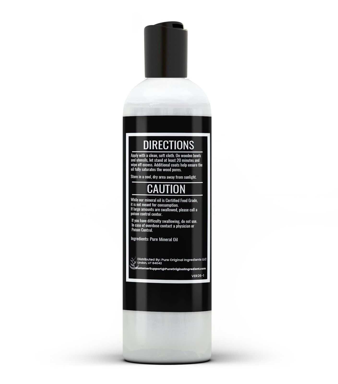PURE ORIGINAL INGREDIENTS Mineral Oil (4 fl oz) for 4 Fl Oz (Pack of 1)