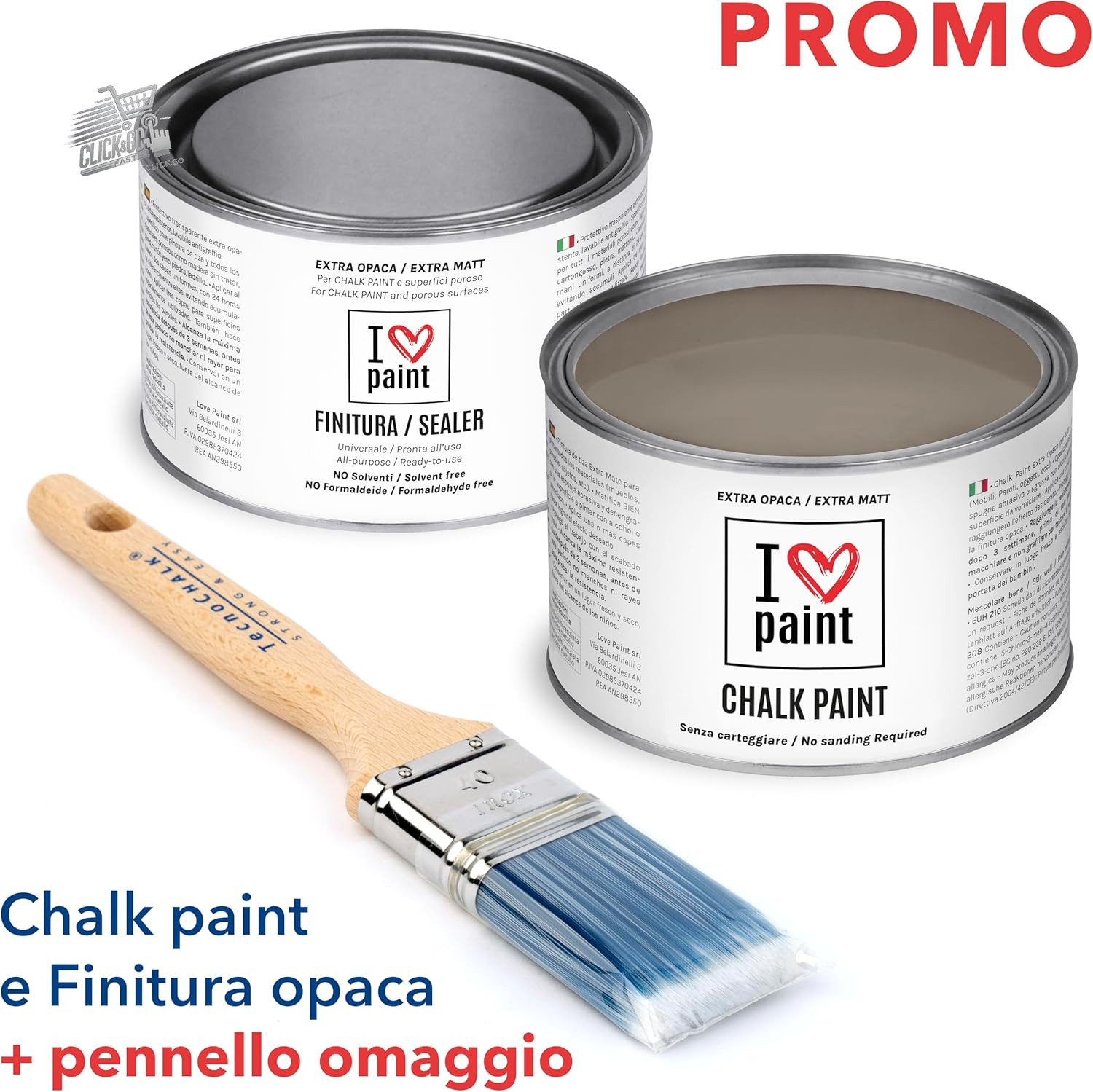 Chalk Paint Kit Paper Sugar Paint Brush Finish Wood Furniture Wall 750ml