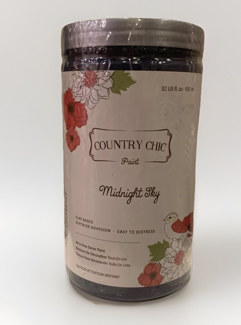 Country Chic All In One DIY Paint (32 oz.) Midnight Sky Sealed