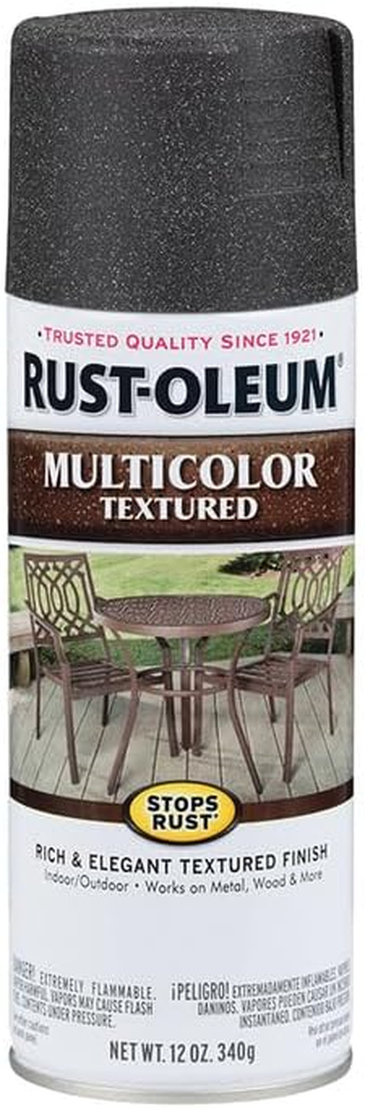 223525 Stops Rust Multi-Color Textured Spray Paint, 12 Oz, Aged Iron