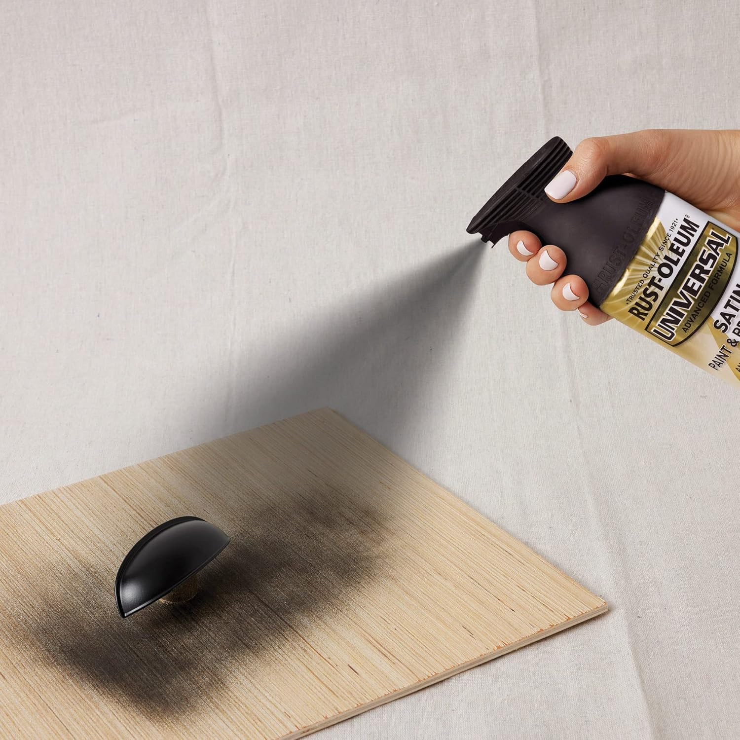 245197 Universal All Surface Spray Paint, 12 Oz, Satin Black