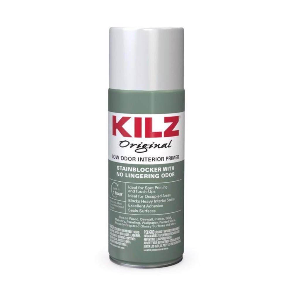KILZ 10444 White Solvent Odor Oil Based Primer Sealer Spray 13 oz. (Pack of 12)