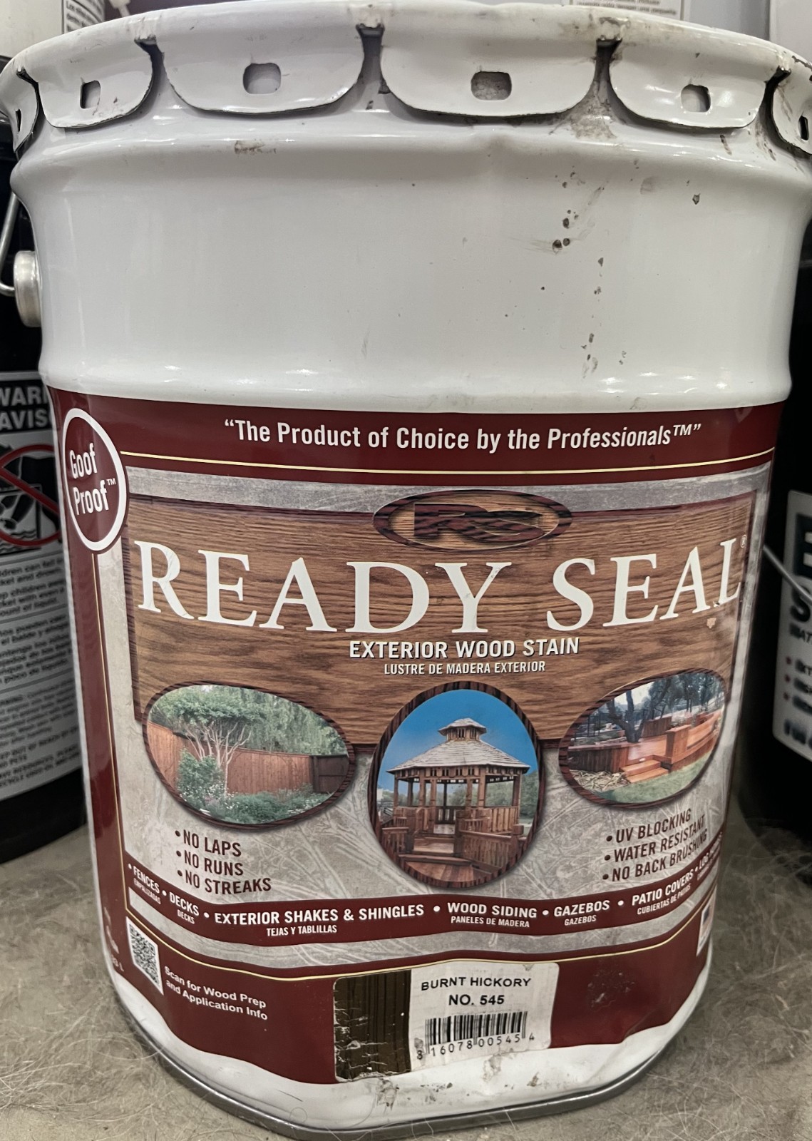 Ready Seal Exterior Wood Stain Sealer Burnt Hickory No. 545 5 Gallon Pail