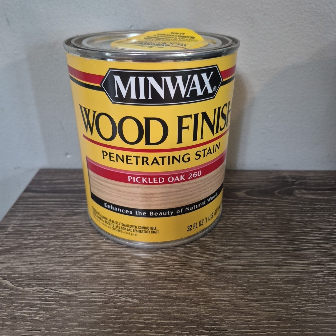 Minwax Pickled Oak 260 Wood Finish Oil-Based Wood Stain 1 Qt. NOS Discontinued