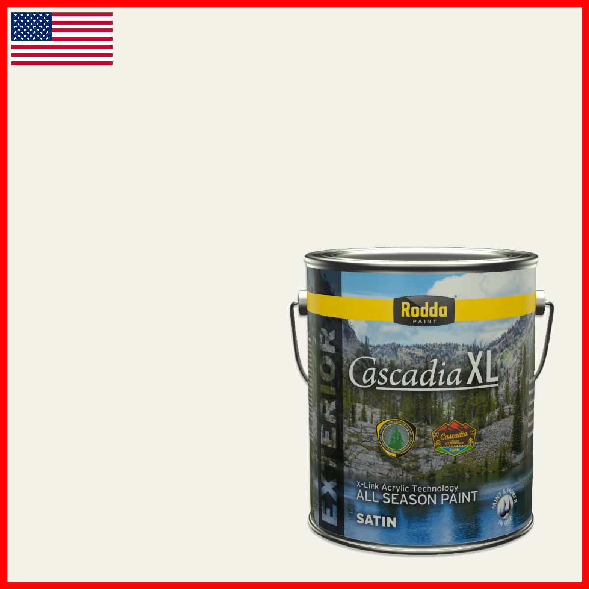 Rodda Paint Rodda Cascadia Xl Exterior Satin In One 1-Gallon Cyprus Spring