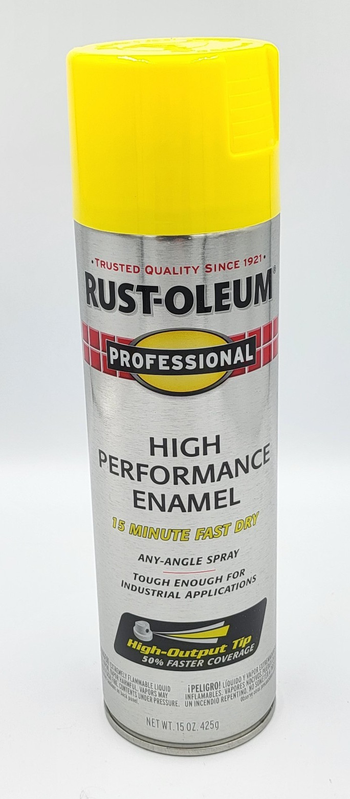 Rust-Oleum 7543838 3 PACK Enamel Spray Paint 15 oz GLOSS SAFETY YELLOW 3Pk