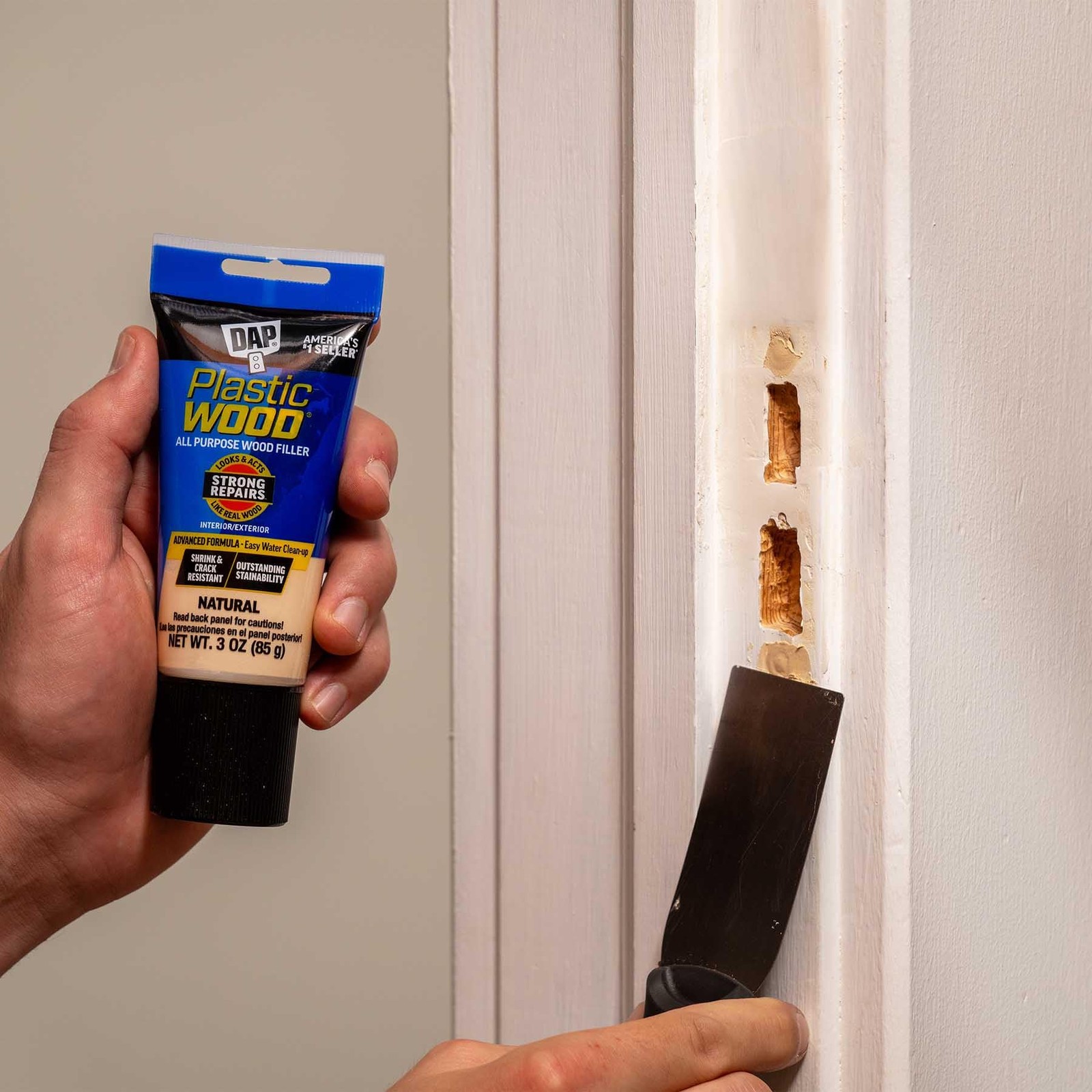 DAP Plastic Wood All Purpose Latex Filler, Natural, 3 Oz 3 oz, Natural