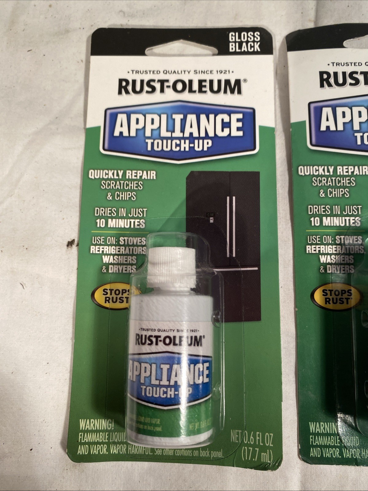 Rust-Oleum 213174 Appliance Touch Up Paint Black Lot Of 3