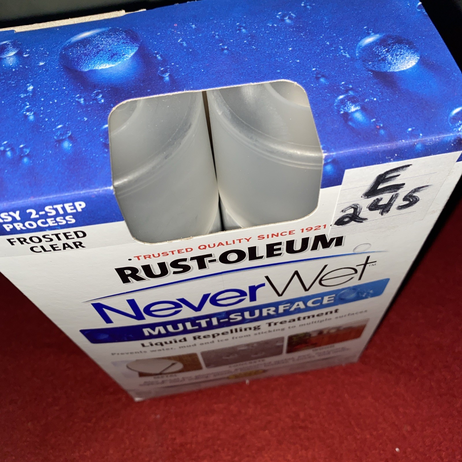 Rust-Oleum NeverWet Repelling Treatment 18 oz. Base & Top Coat Frosted Clear