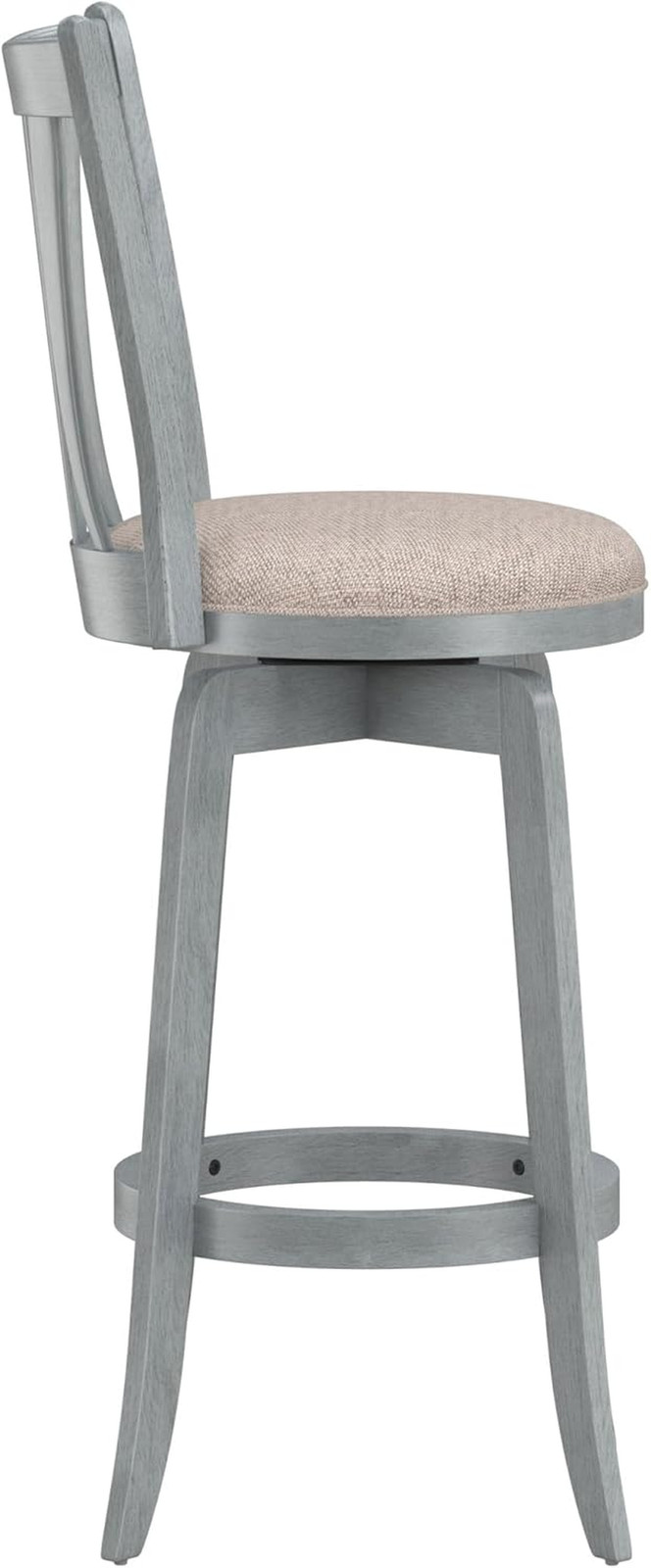 Furniture Savana Wood Bar Height Stool, 30″ High, Blue Wire Brush