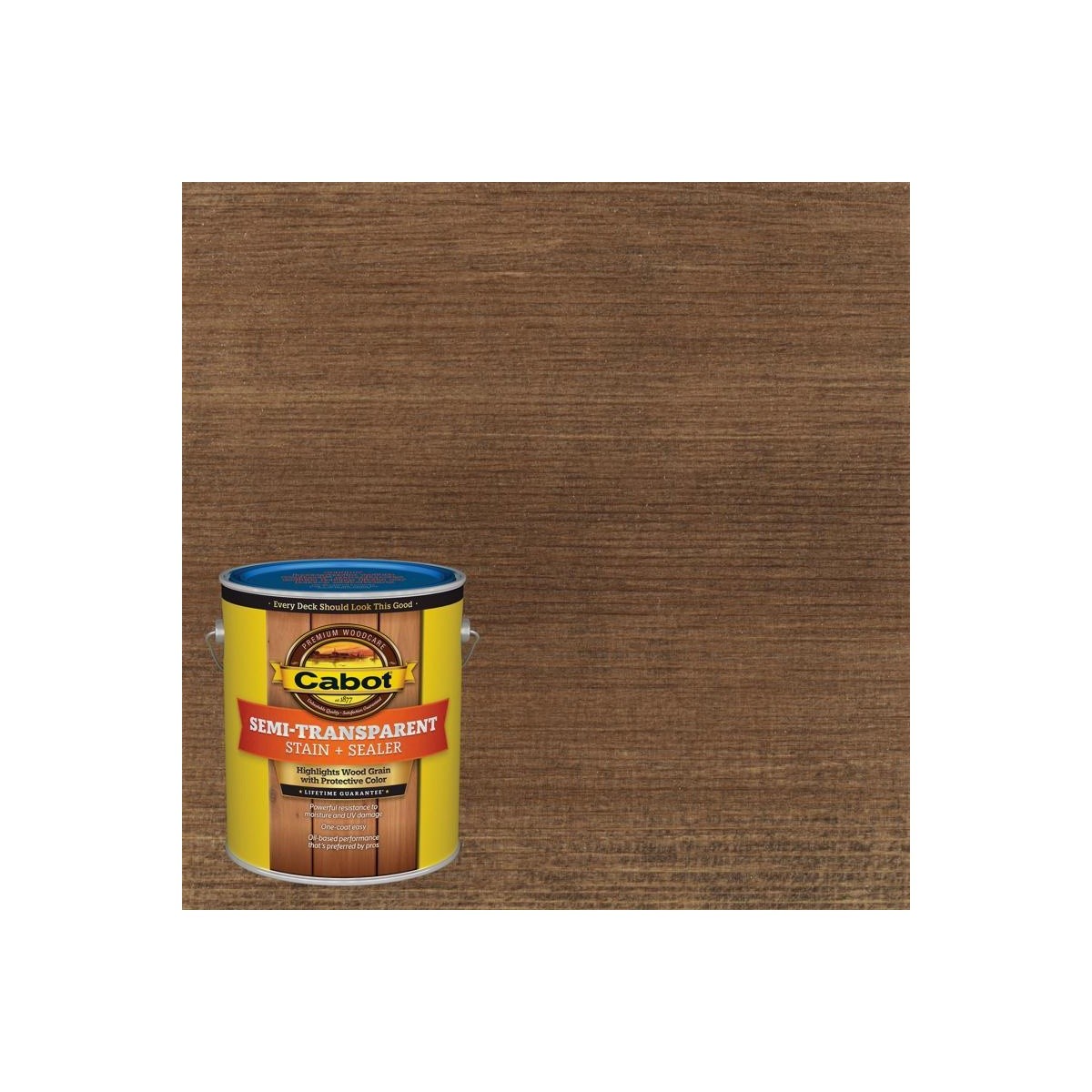 Cabot Semi-Transparent Cordovan Leather Oil Stain & Sealer 1 gal /4PK