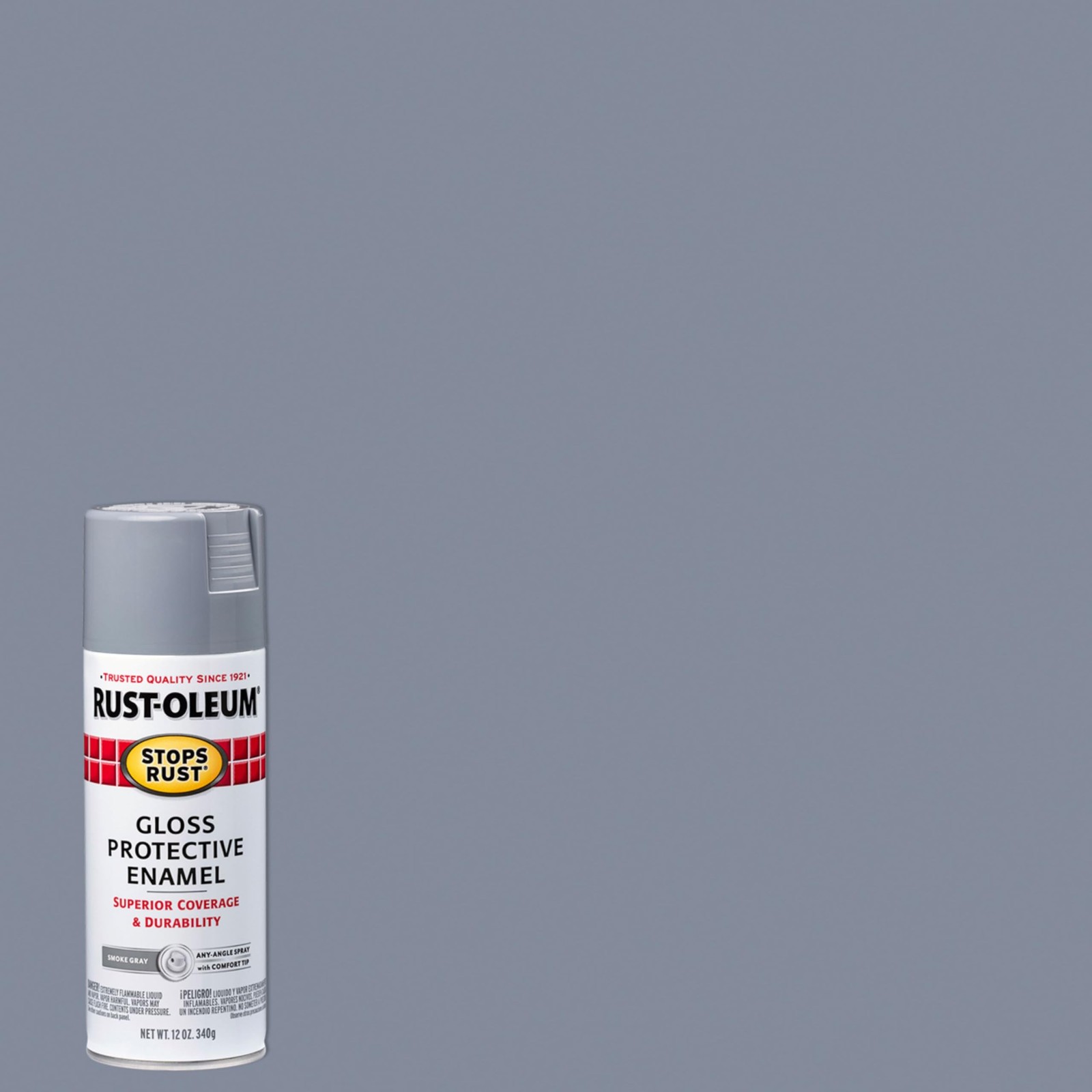 Rust-oleum Stops Rust Gloss Smoke Gray Paint 12Oz Pack Of 6 Durable Coating