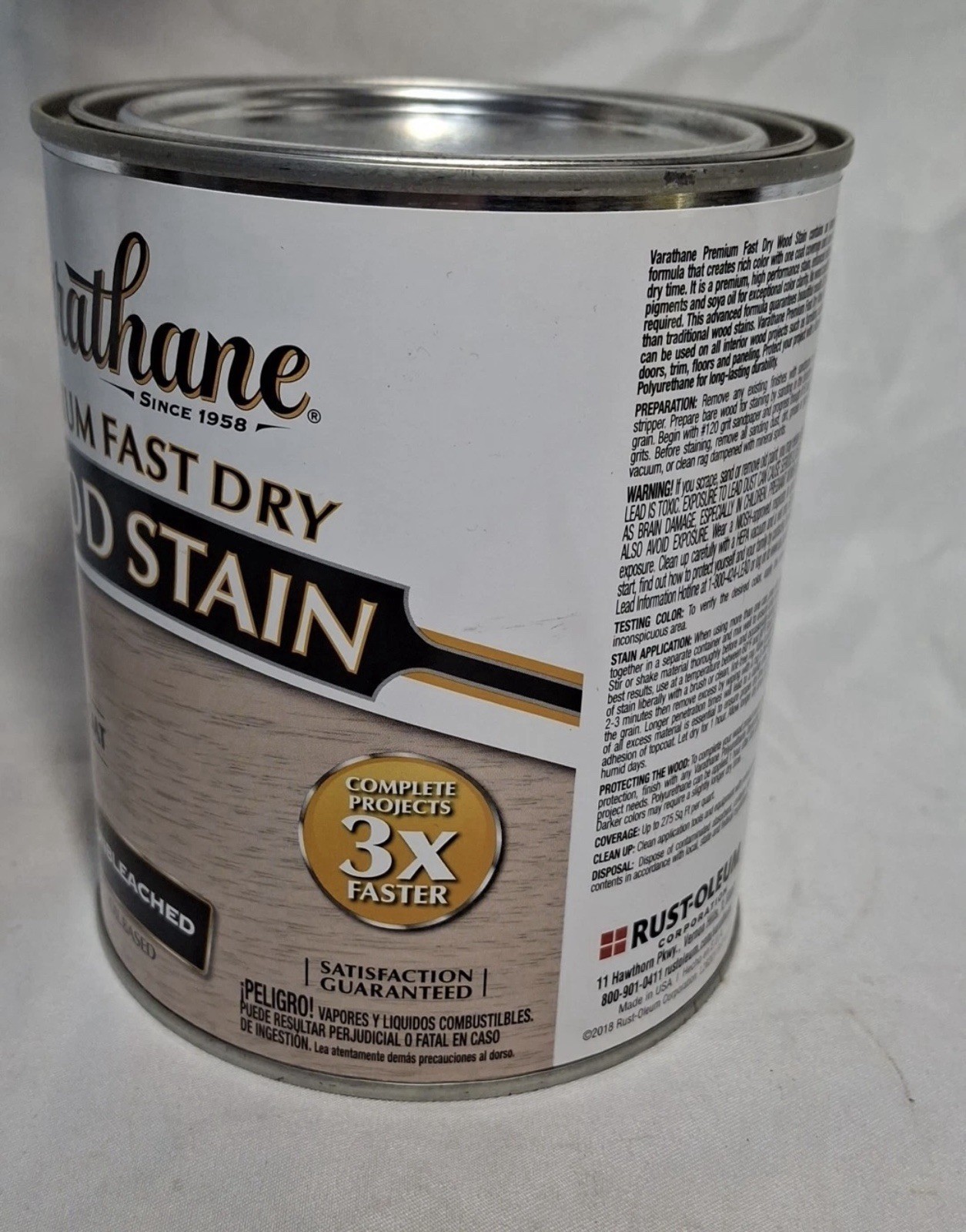 Varathane Fast Drying Oil-Based Wood Stain Sunbleached 1 Quart
