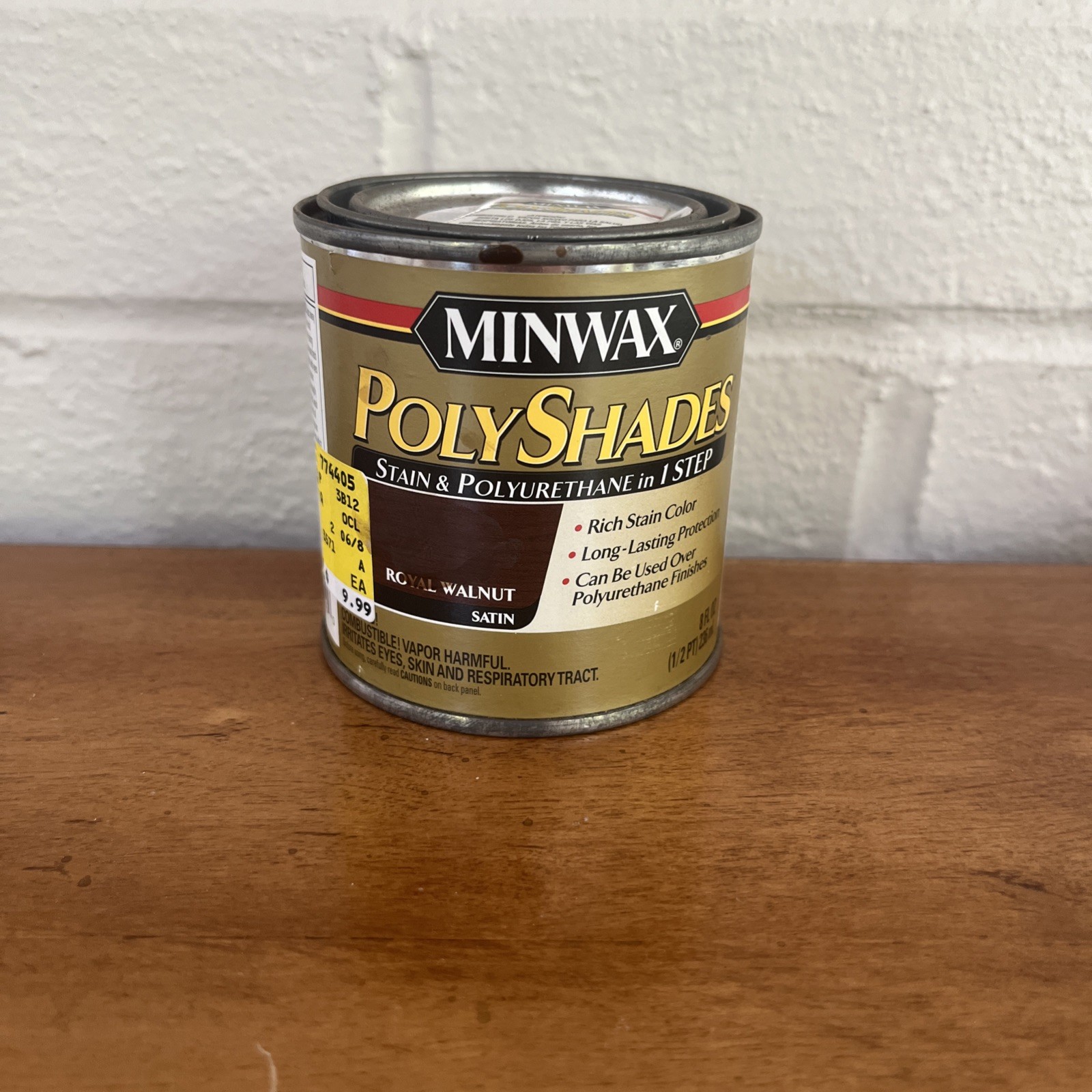 Minwax PolyShades Wood Stain + Poly Finish 1/2 Pint Royal Walnut Satin ~60%