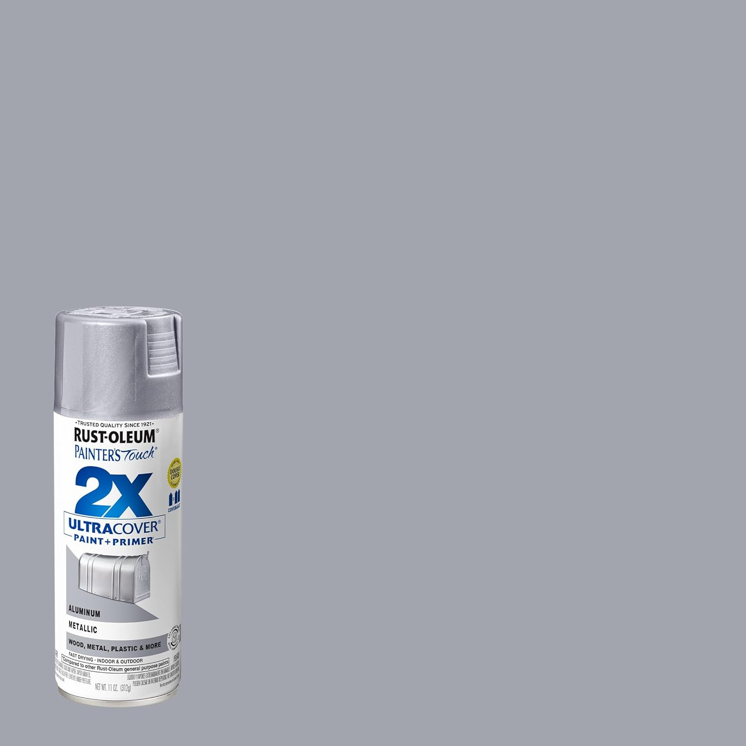Rust-Oleum Painter’s Touch 2X Spray Paint 11oz – Metallic Aluminum