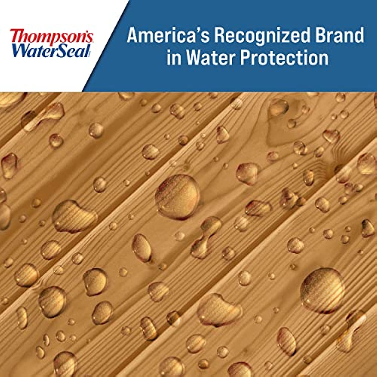 Thompson’s Water Seal Transparent Wood Sealer, Chestnut Brown, 5 Gallon