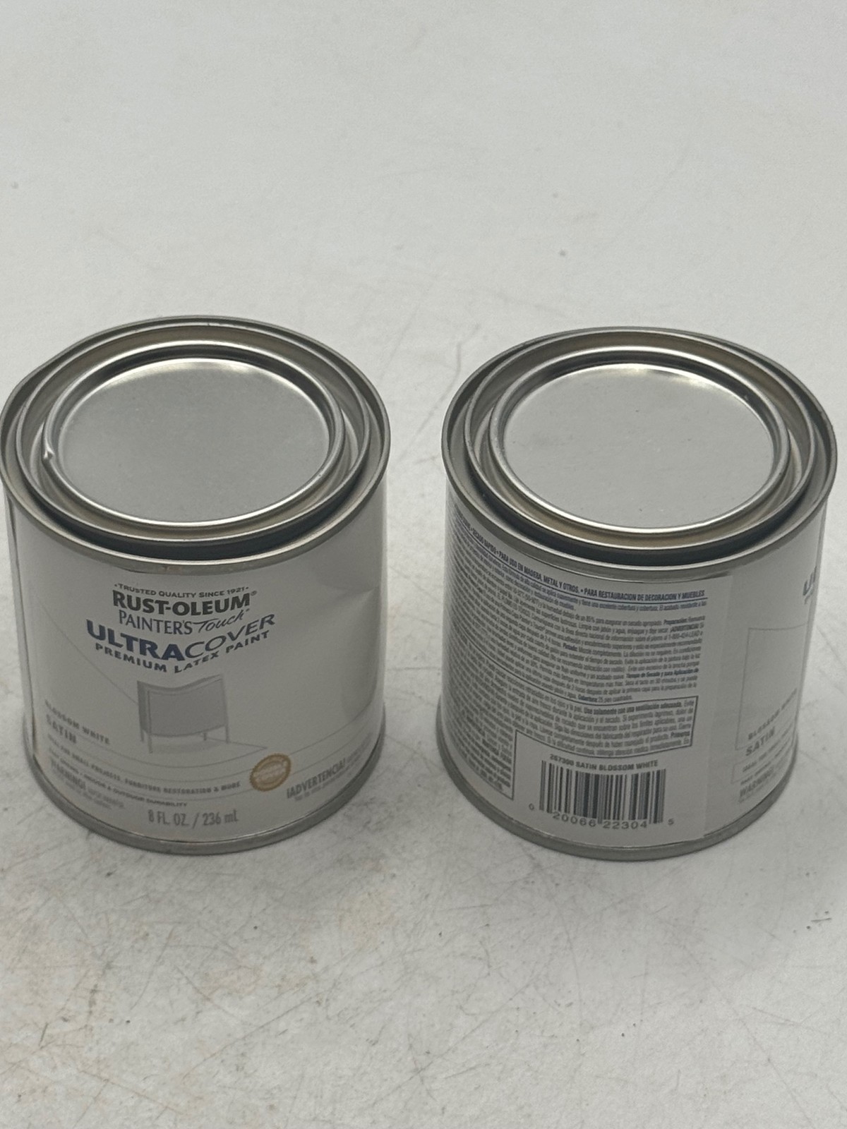 Rust-Oleum PaintersTouch UltraCover 8 FL OZ Satin Blossom White Paint-2PK