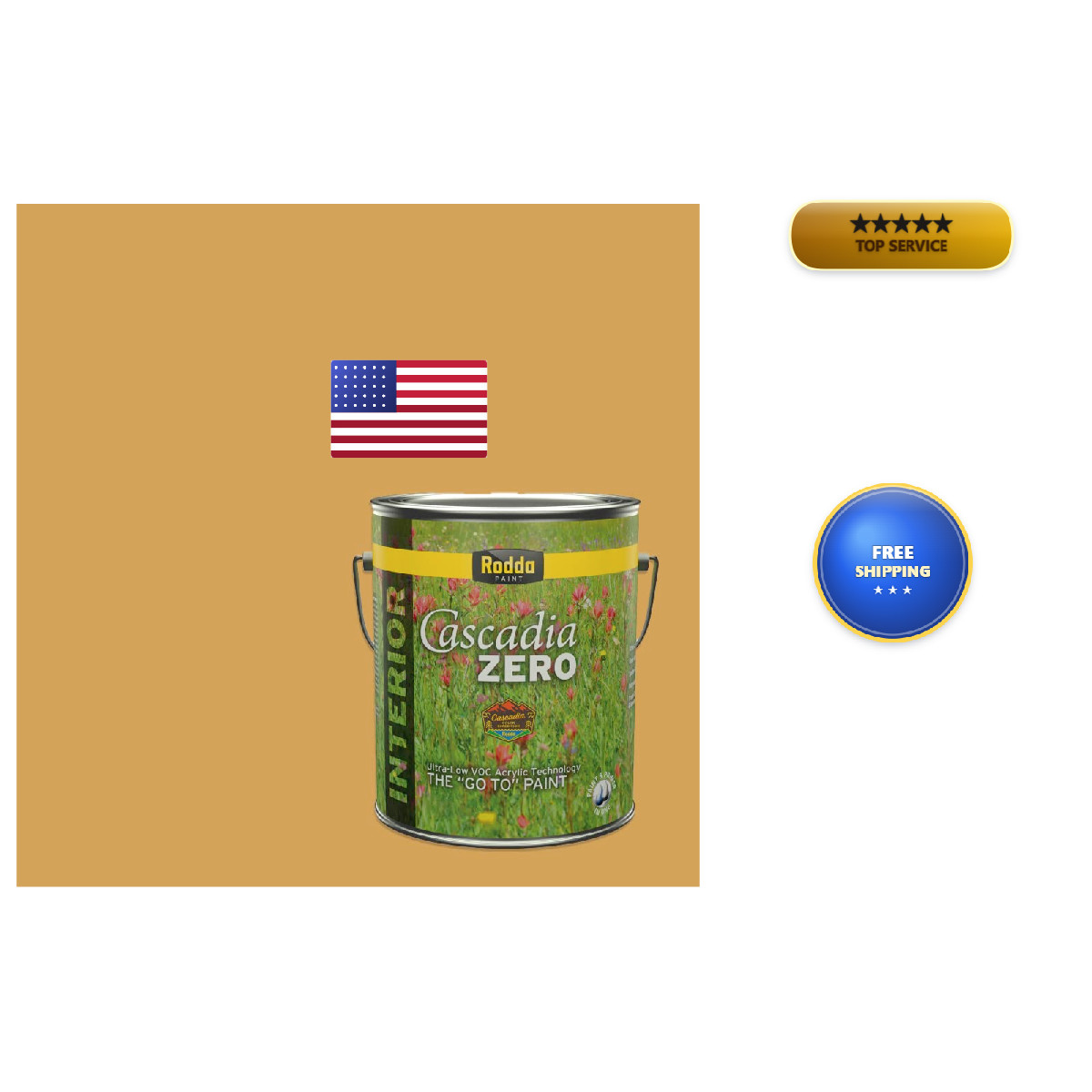 Rodda Paint Rodda Cascadia Zero Interior Flat In One 1-Gallon Child Of The Moon