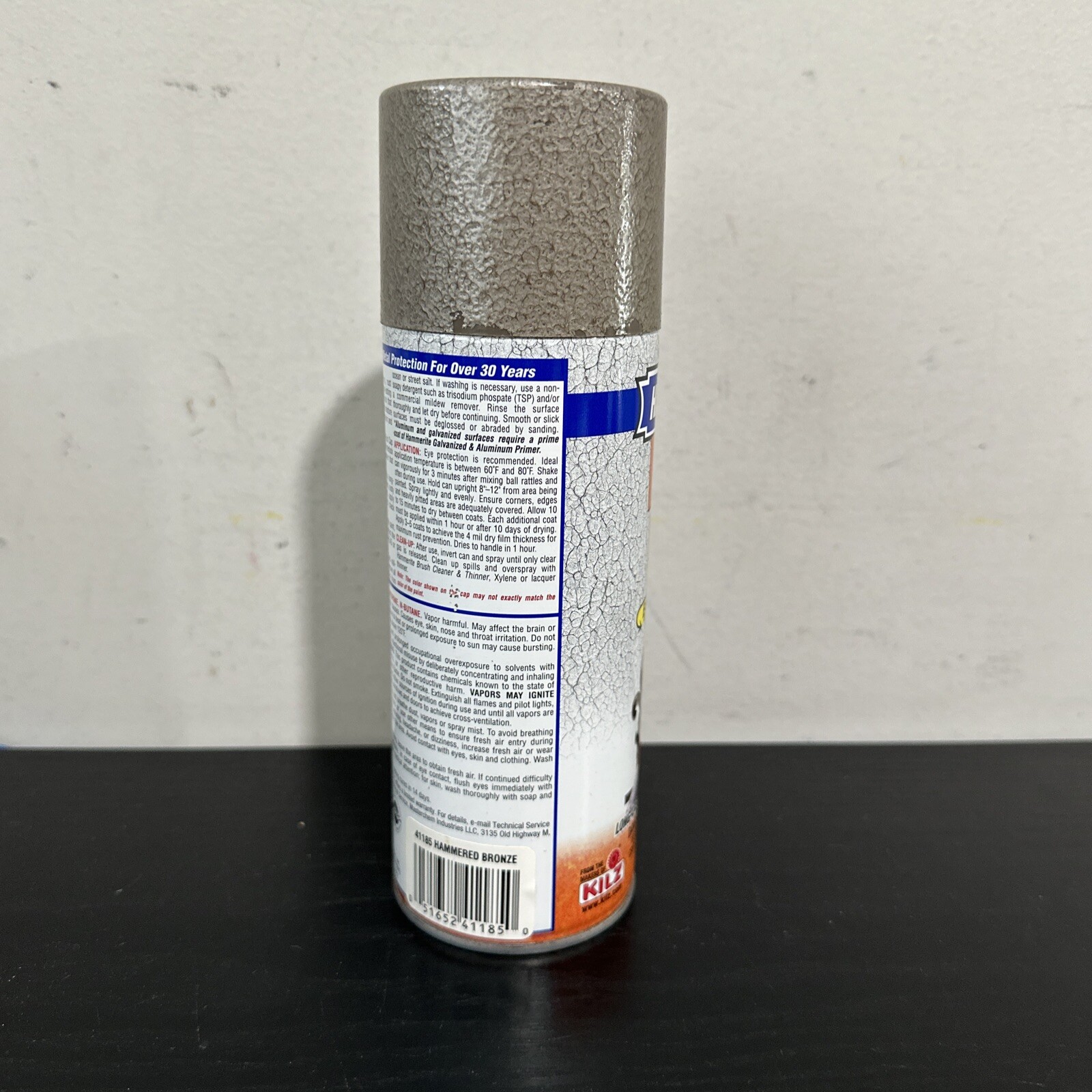 [ 1 Can ] Hammerite Hammered Finish Rust Cap Spray Paint 12 Oz – Hammered Bronze