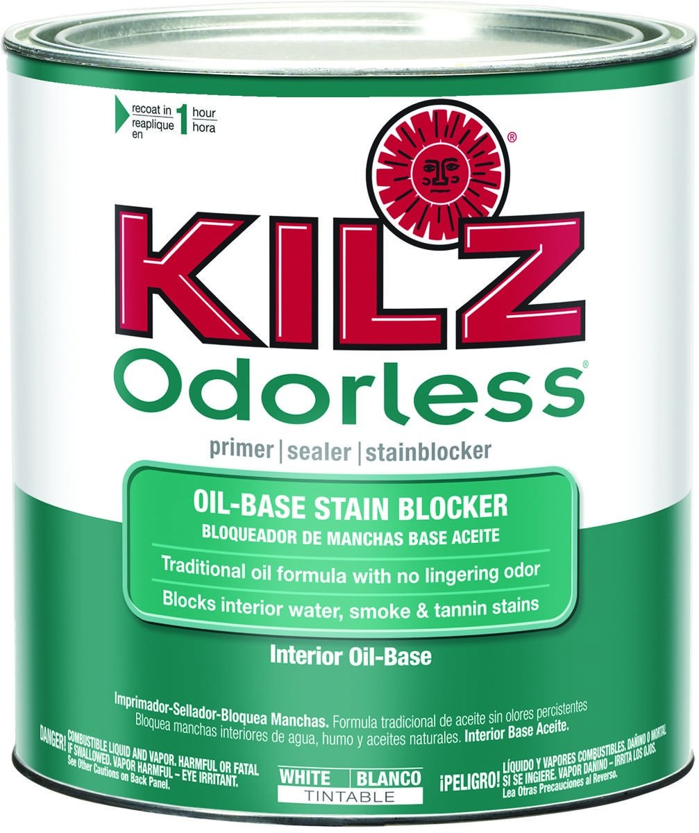 KILZ Original Flat White Oil-Based Primer and Sealer For All Surfaces 1 qt.