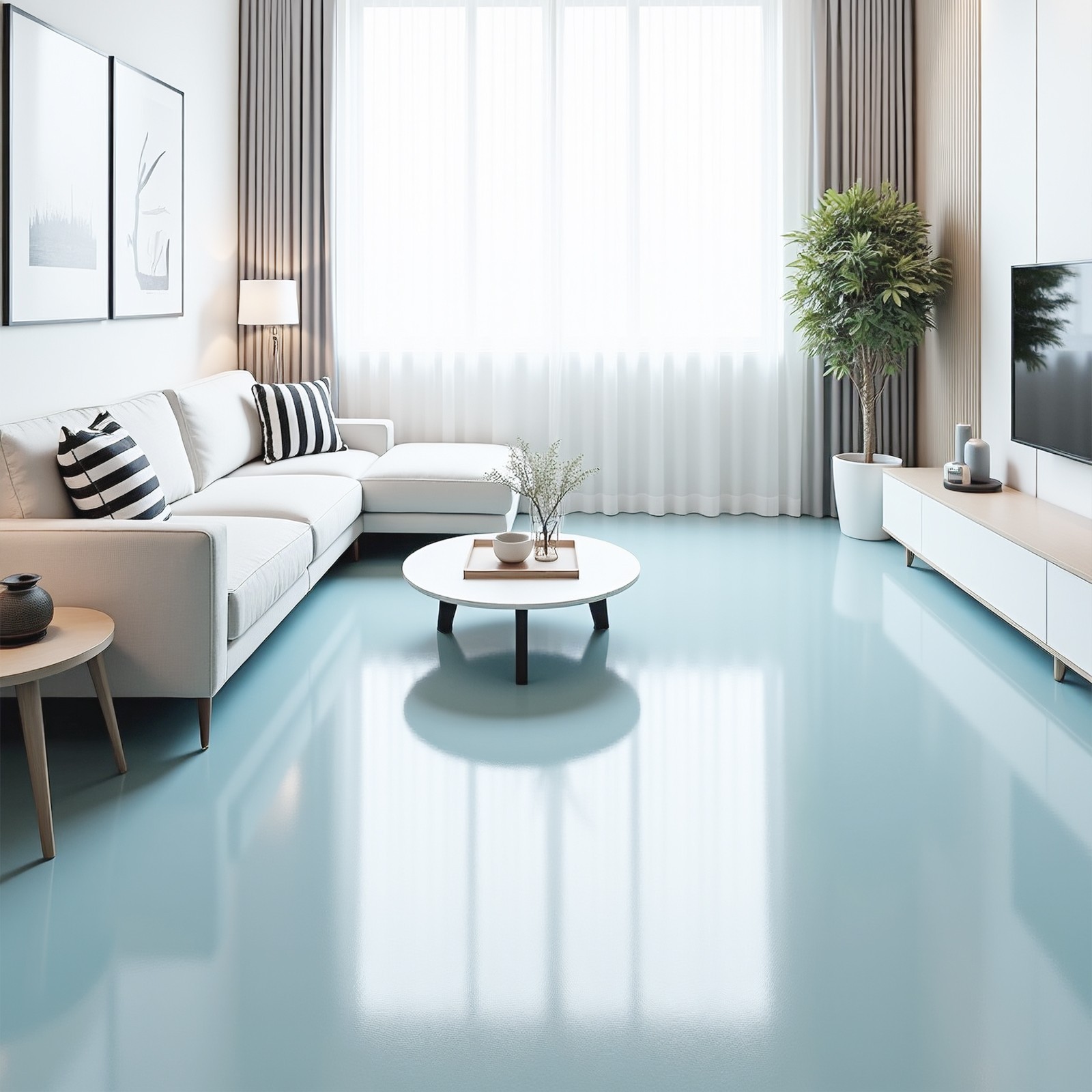 Professional Epoxy Floor Paint Kit -Acrylic Concrete Coating for Garage，1 Gallon