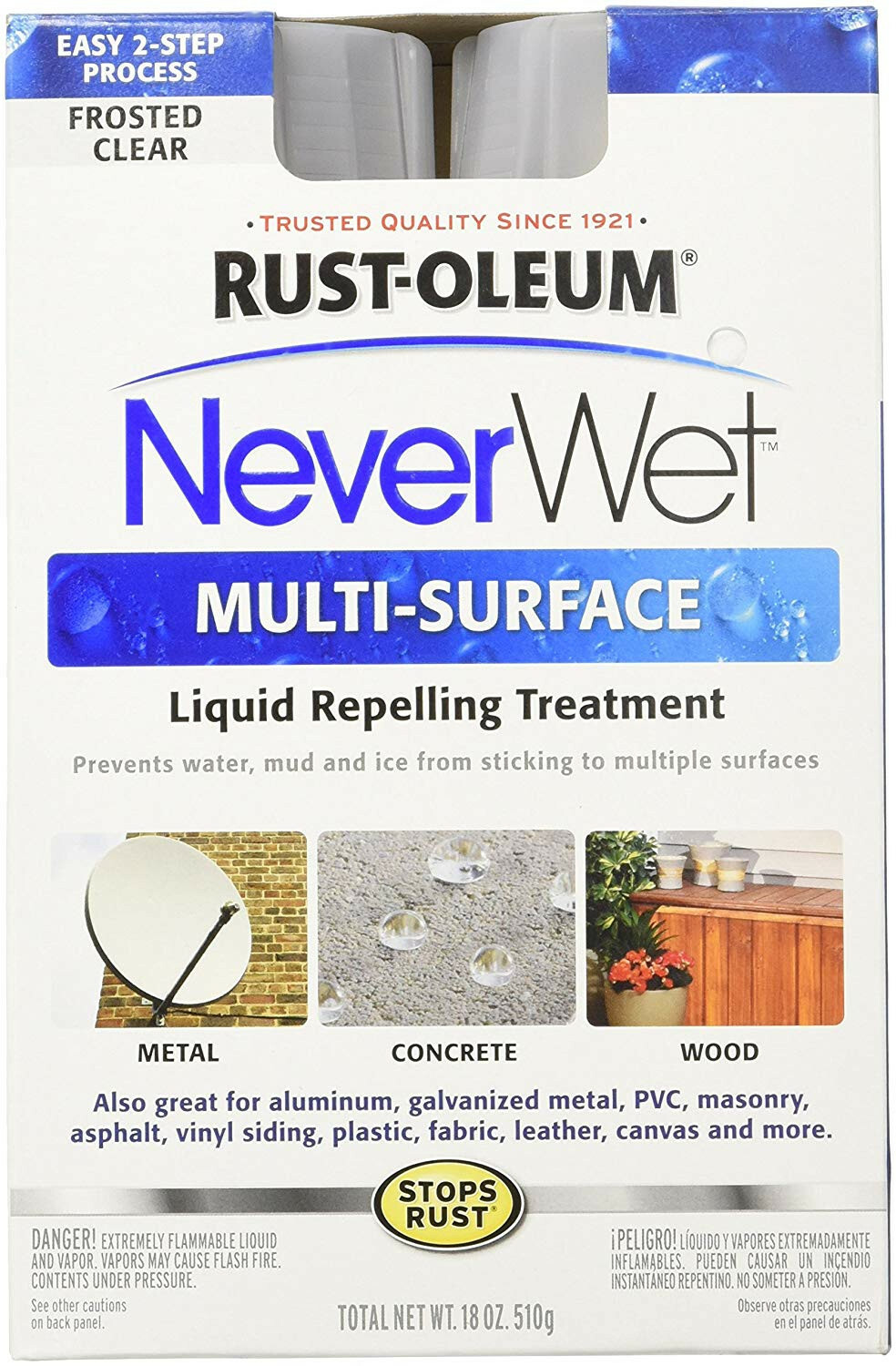 Rust-Oleum NeverWet 18oz Multi-Surface Protector Spray Kit Water Repellent