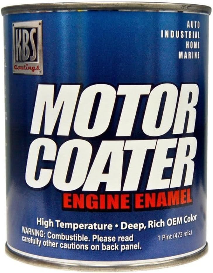 Gloss Black Motor Coater Engine Paint – 1 Pint