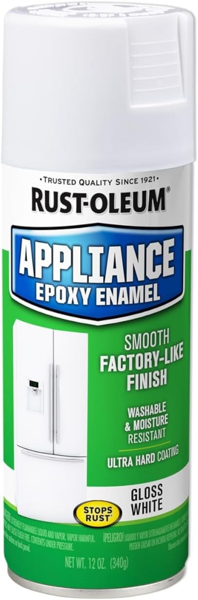 Rust-Oleum 7881830 Specialty Appliance Epoxy Spray Paint, 12 oz, White, NEW !!!!