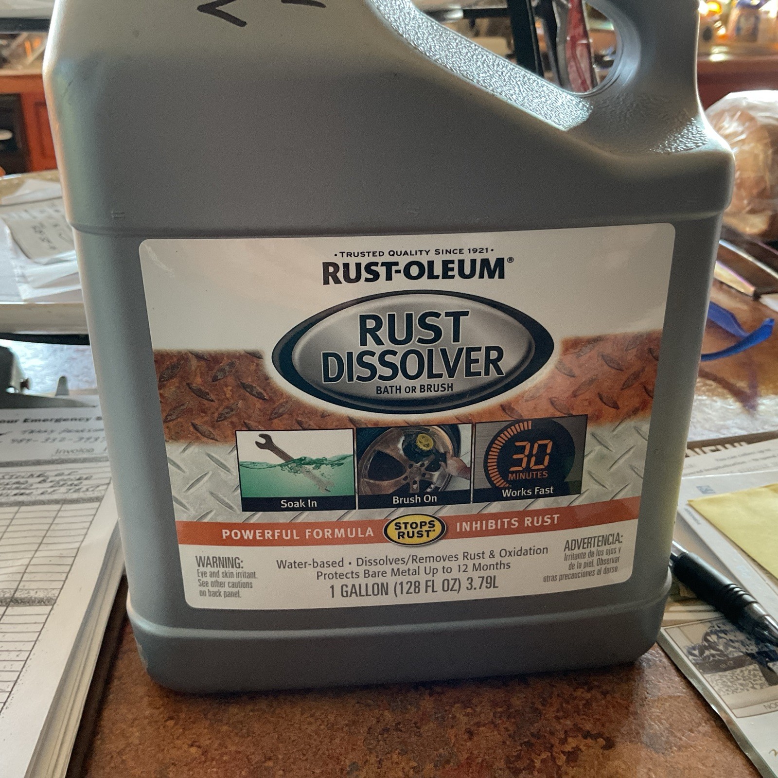 Rust-Oleum 286746 Automotive Rust Dissolver, 1 Gal