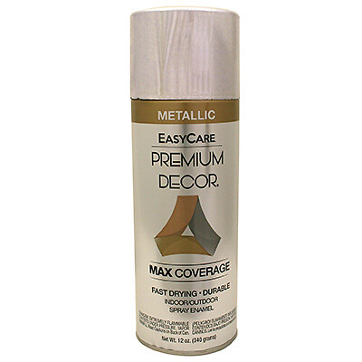 Premium Decor Metallic Spray Paint, Chrome, 12-oz.