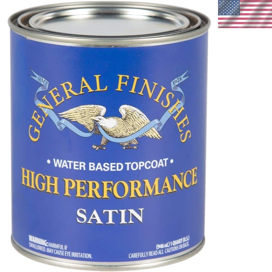 High Performance Water Based Topcoat, 1 Quart, Satin