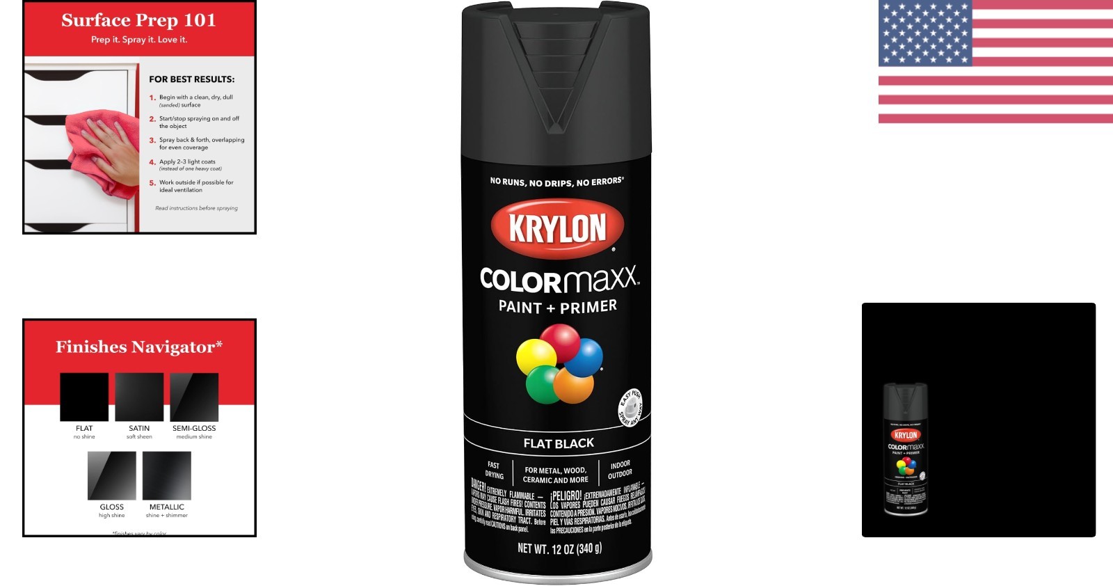 Effortless 12 Oz. Black Flat Spray Paint – Ideal for Indoor & Outdoor Use