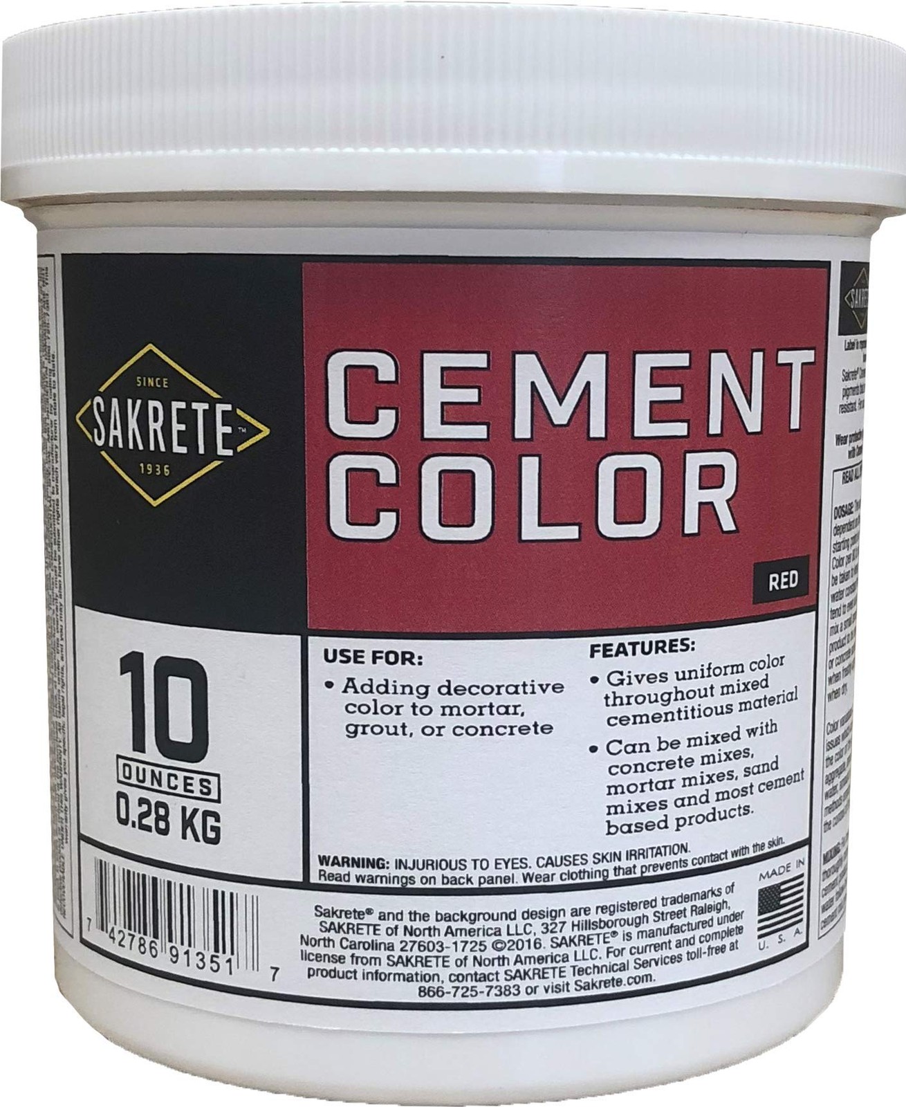 Cement Color (10 Ounce) (Red)