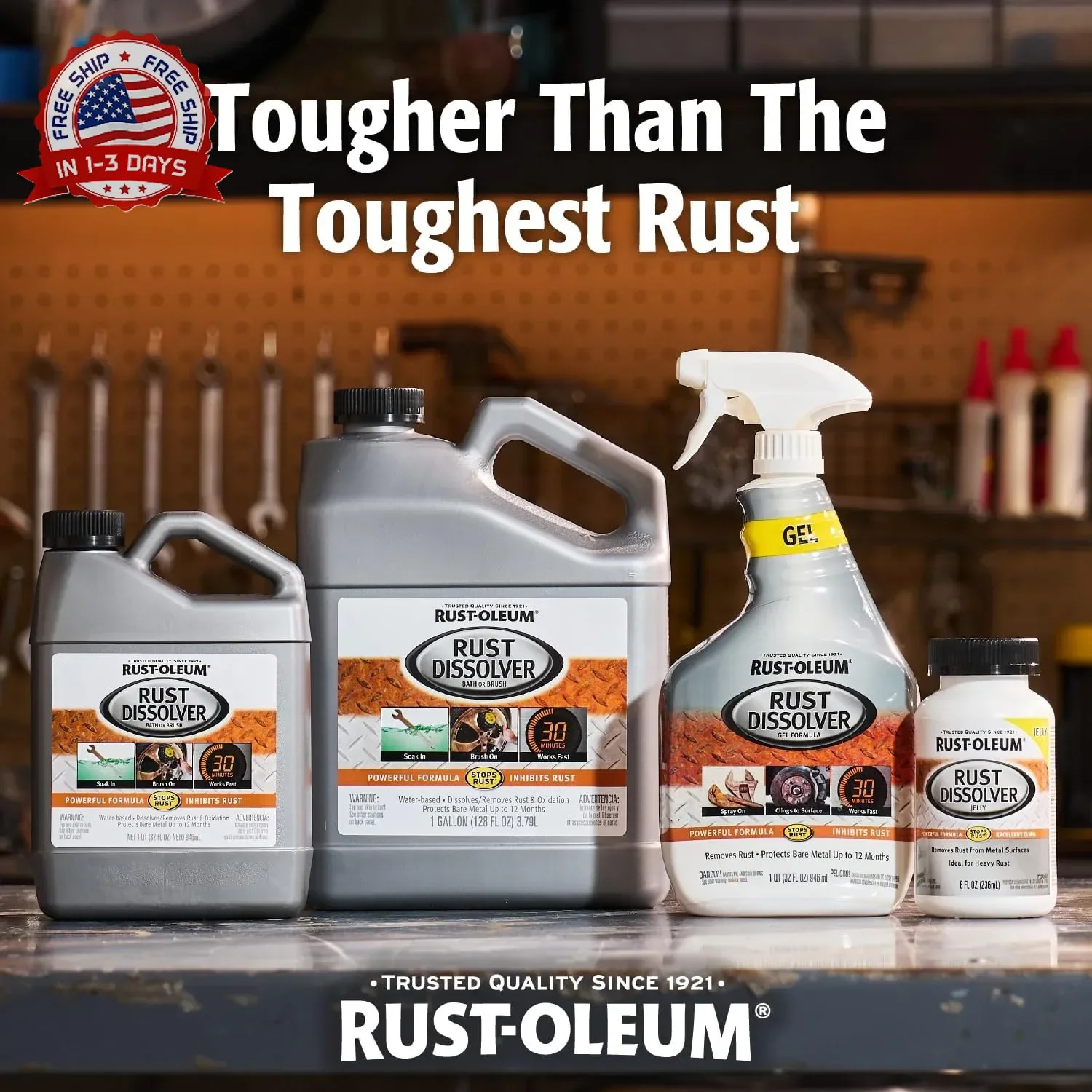 Rust-Oleum Rust Dissolver Soak & Bath | Heavy-Duty Corrosion Remover for Metal T