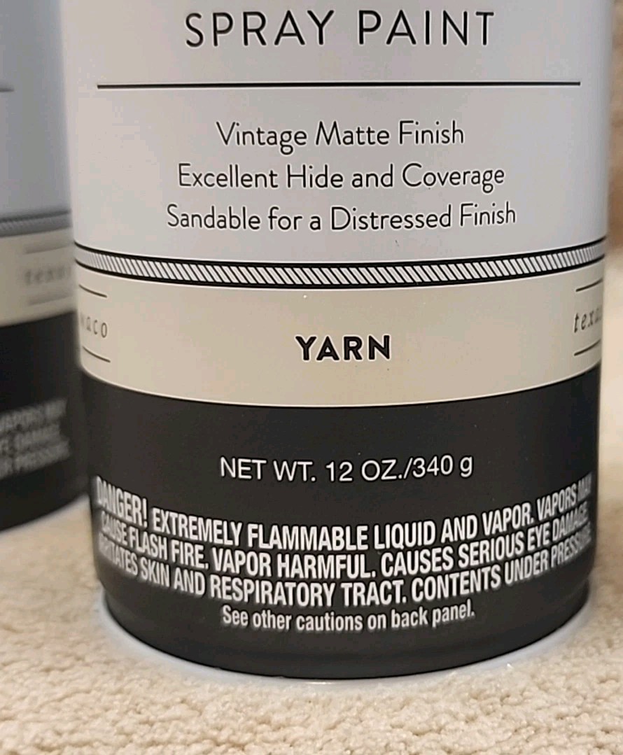 Lot of 2: Magnolia Home by Joanna Gaines Chalk Paint. 12 oz. cans. Color: Yarn