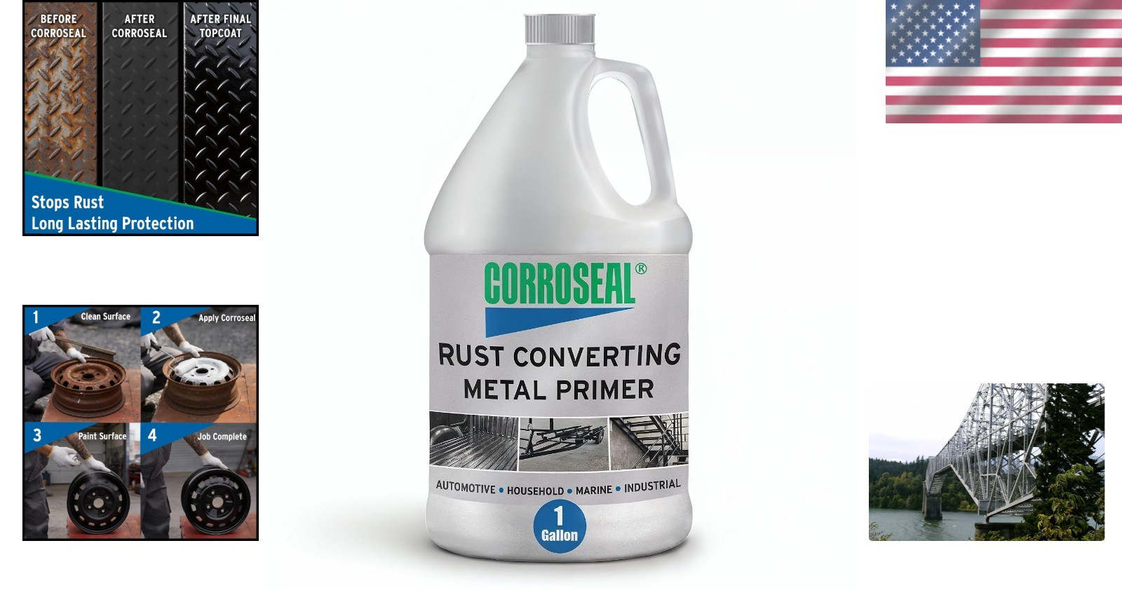 1 Gallon Rust Converter & Metal Primer – One-Step Solution for Corrosion Control