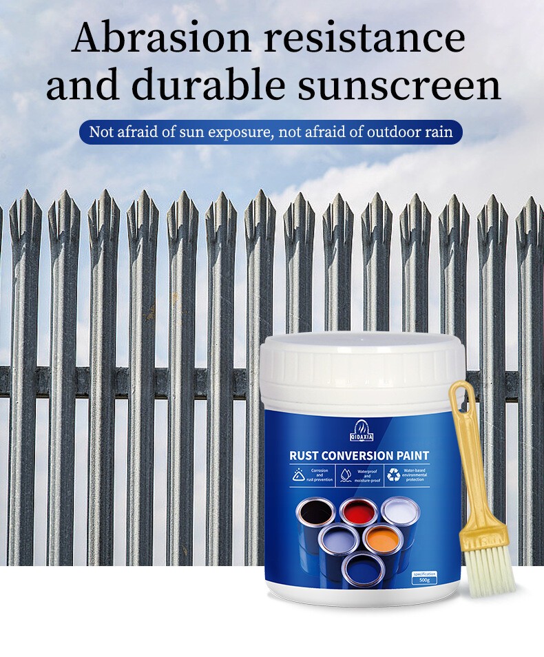 2025 Rust Converter,Weatherproof Rust Converter Paint for Metal,Metallic Paint