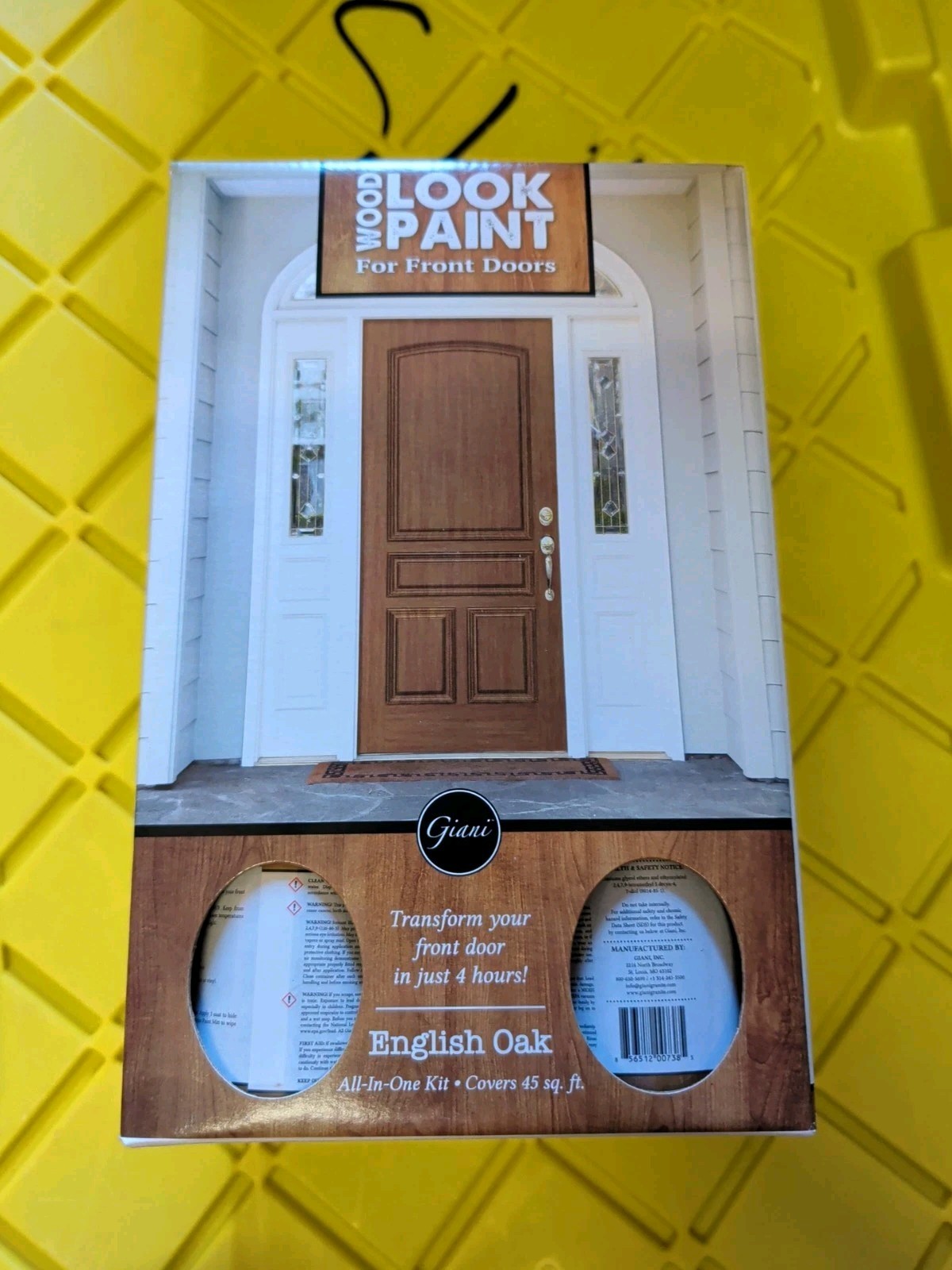Giani Wood Look Paint Kit for Front & Interior Doors (English Oak) English Oak