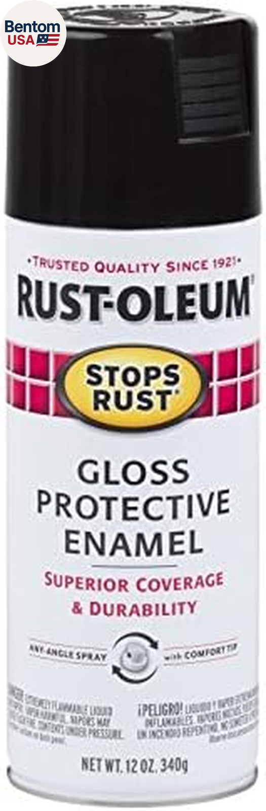 7779830 Stops Rust Spray Paint, 12 Oz, Gloss Black