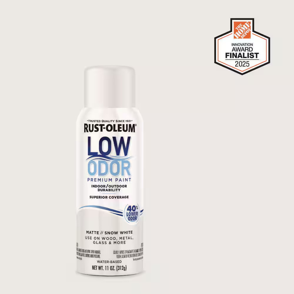 11 Oz. Matte Snow White Low Odor Water-Based Spray