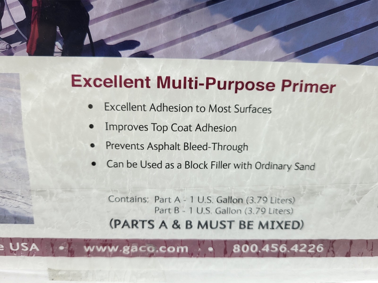 Roof Primer GacoFlex E5320 Kit, Epoxy 2 gallon Epoxy 400′-500′ coverage
