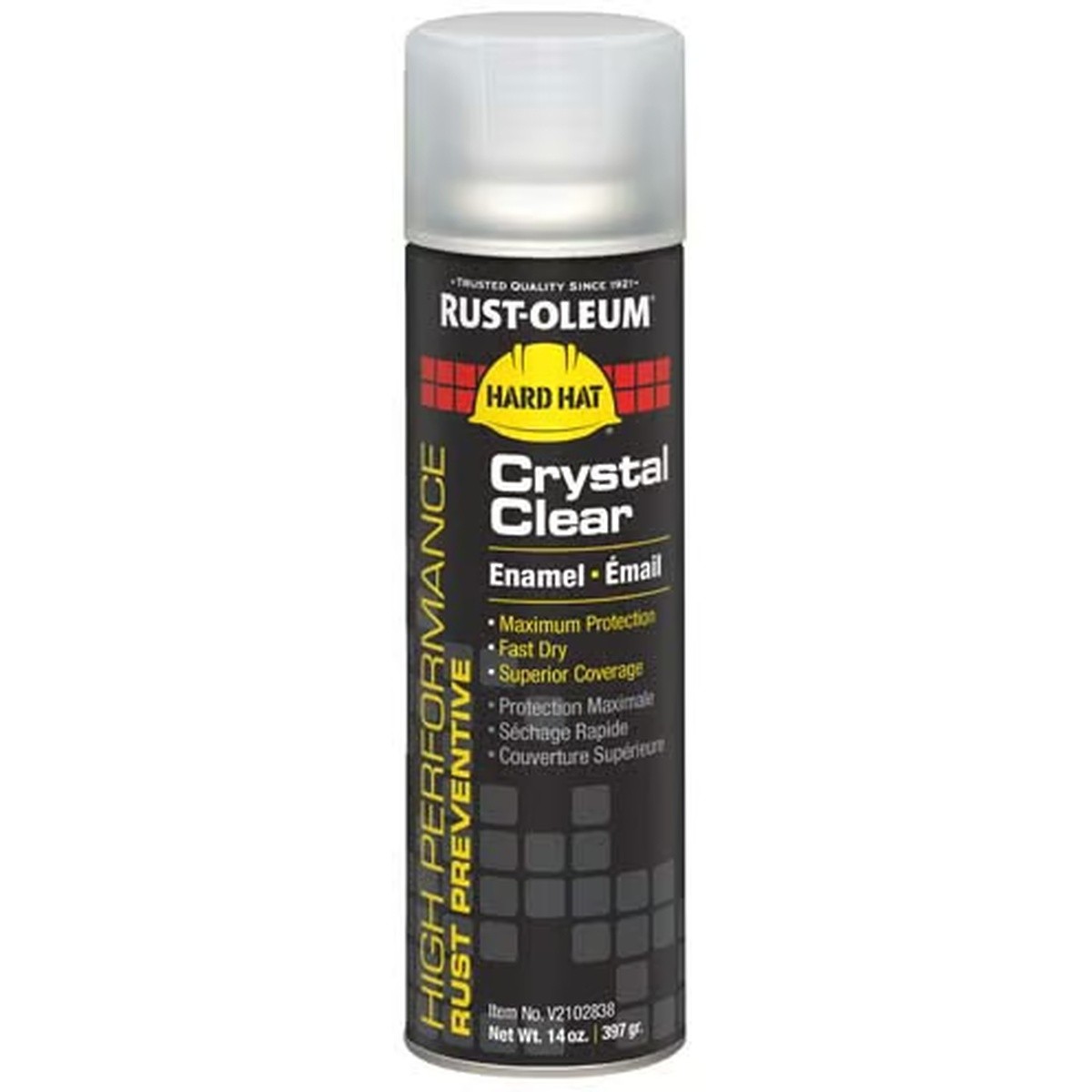 Rust-Oleum V2102838 V2100 Crystal Clear Gloss Enamel Spray Paint 15 oz