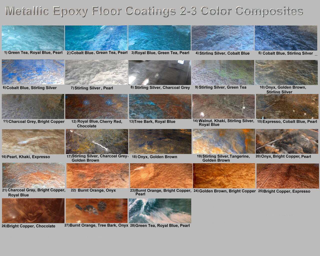 Metallic Mica Epoxy Concrete Garage Floor Countertop Paint Coating Pigment Kits