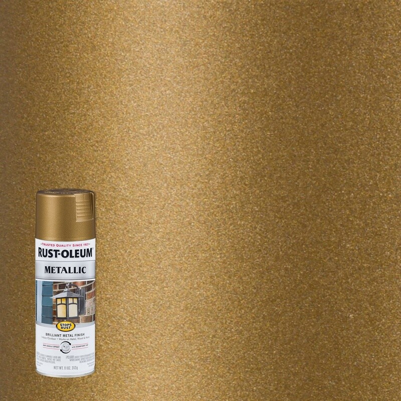 Metallic Enamel Spray Paint 3 Pack Durable Rust Resistant Fast Dry Any Angle New